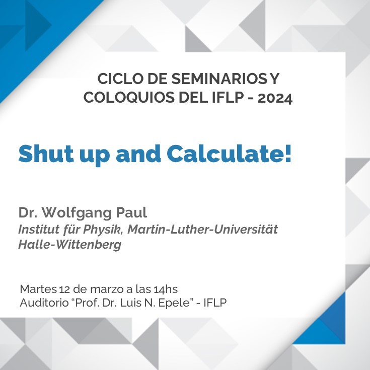 Shut up and Calculate!